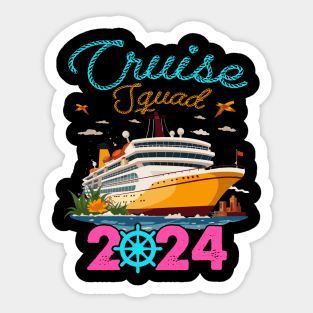 Custom Cruise Squad 2024 Tee Cruise Squad Tee Custom Cruise Squad Group Outfit for 2024 Season Family Cruise Outfit Sticker